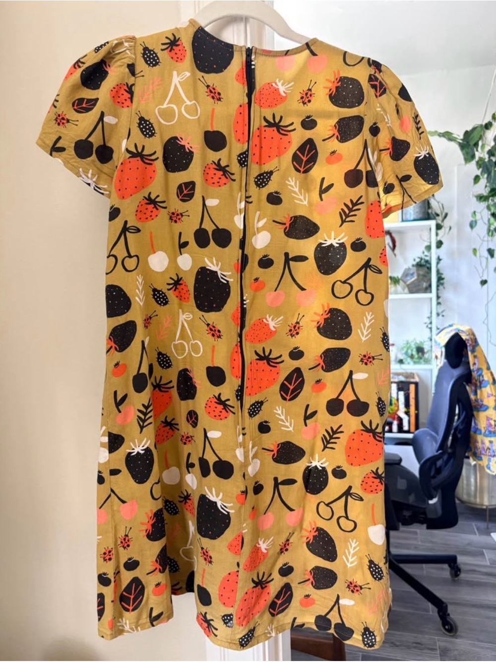 Nooworks unique strawberries and lady bugs vintage collection dress - Picture 2 of 5